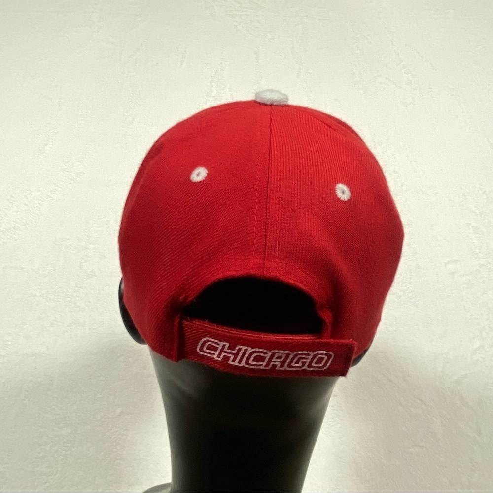 City Of Chicago Baseball Cap Hat Red White One Size Fits All - Picture 5 of 11